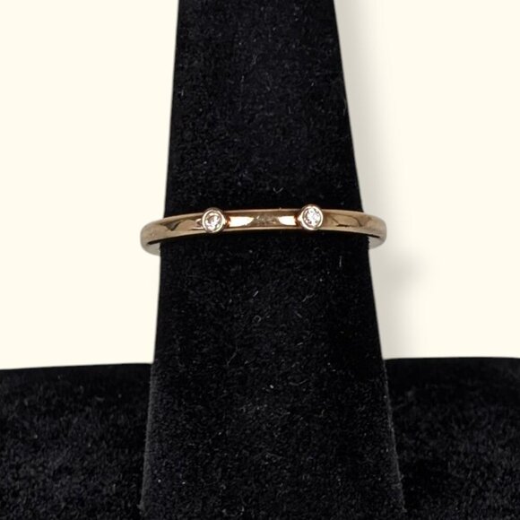 Michael Kors 2-Stone Stackable Band Ring - Picture 2 of 7
